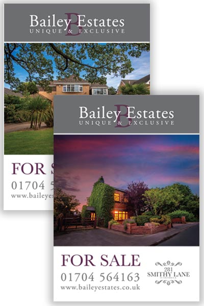 estate agent for sale boards