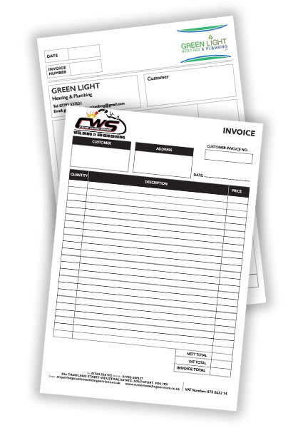 invoice pads NCR