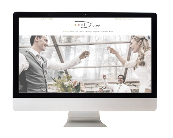 website design Dvine catering