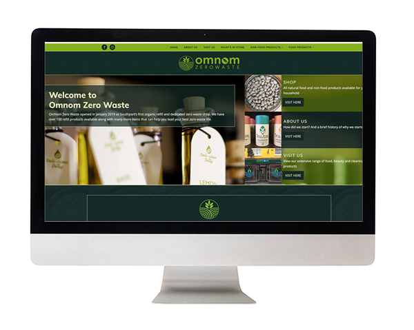 Omnom Zero Waste web design